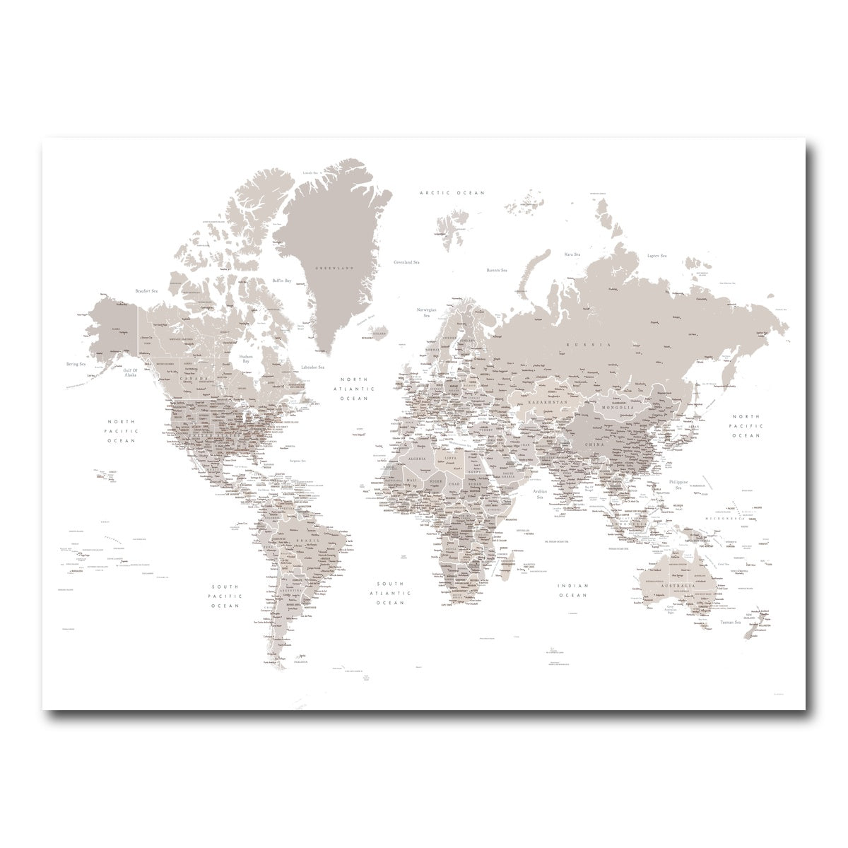 AUTO-MOCKUP WHITE | World Map 8 | 1 Piece | Gallery Wrap Canvas | group=4x3