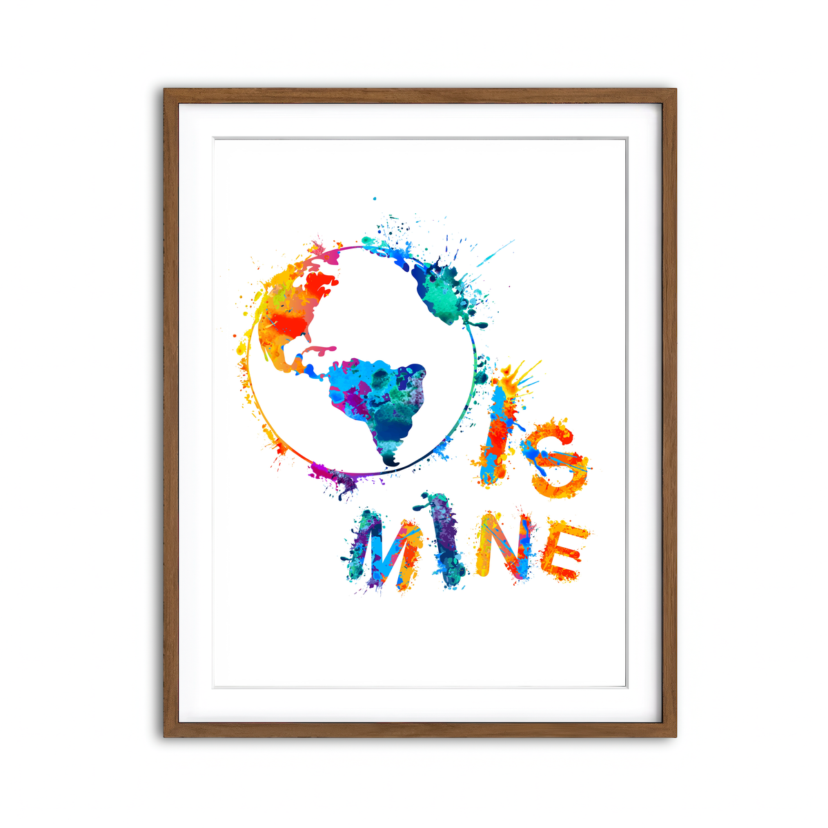 Framed Print 3x4 Walnut