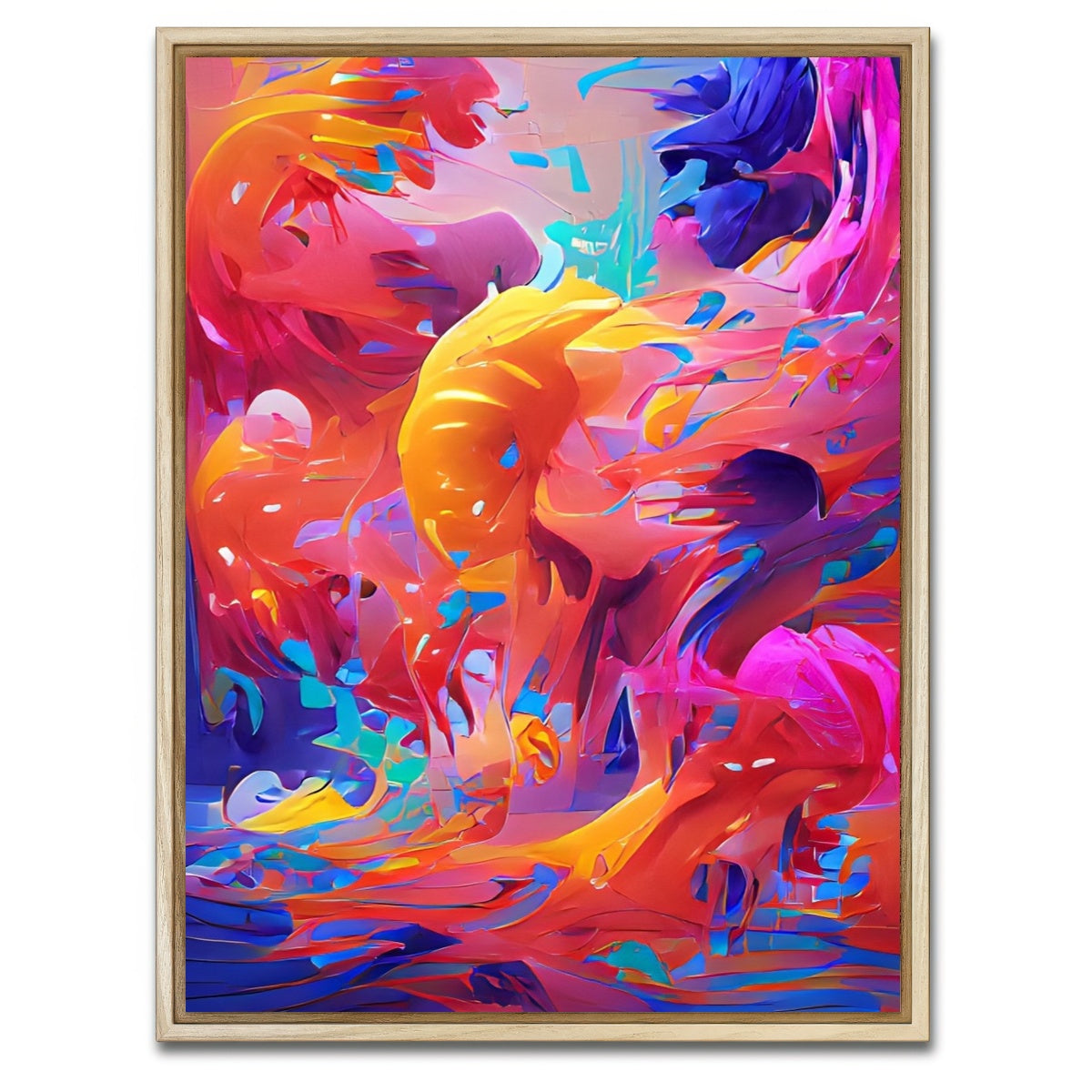 AUTO-MOCKUP WHITE | World of Color | 1 Piece | Natural Framed Canvas | group=3x4