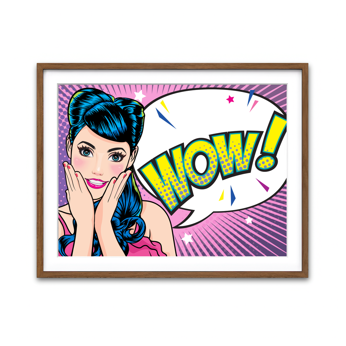 Framed Print 4x3 Walnut