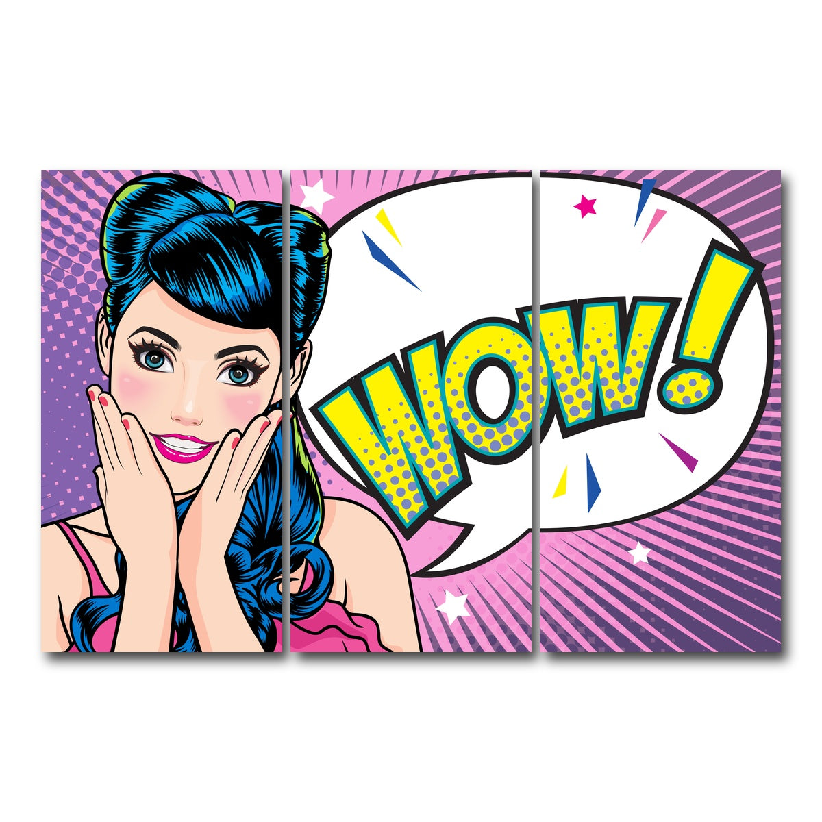 AUTO-MOCKUP WHITE | Wow | 3 Piece | Gallery Wrap Canvas | group=12x24