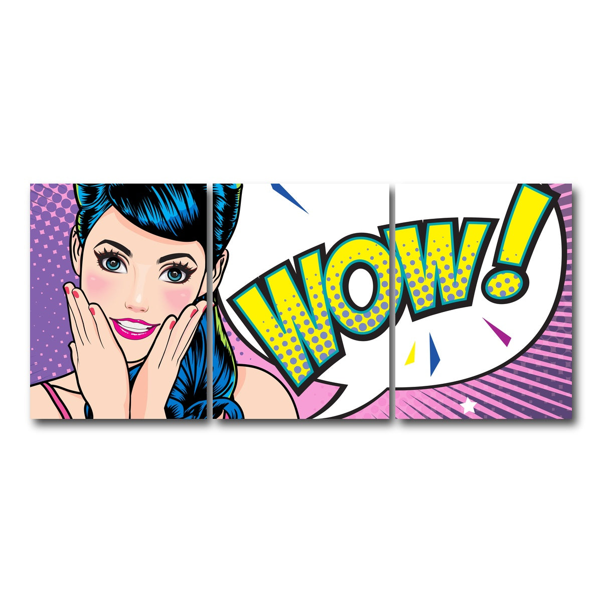 AUTO-MOCKUP WHITE | Wow | 3 Piece | Gallery Wrap Canvas | group=18x24