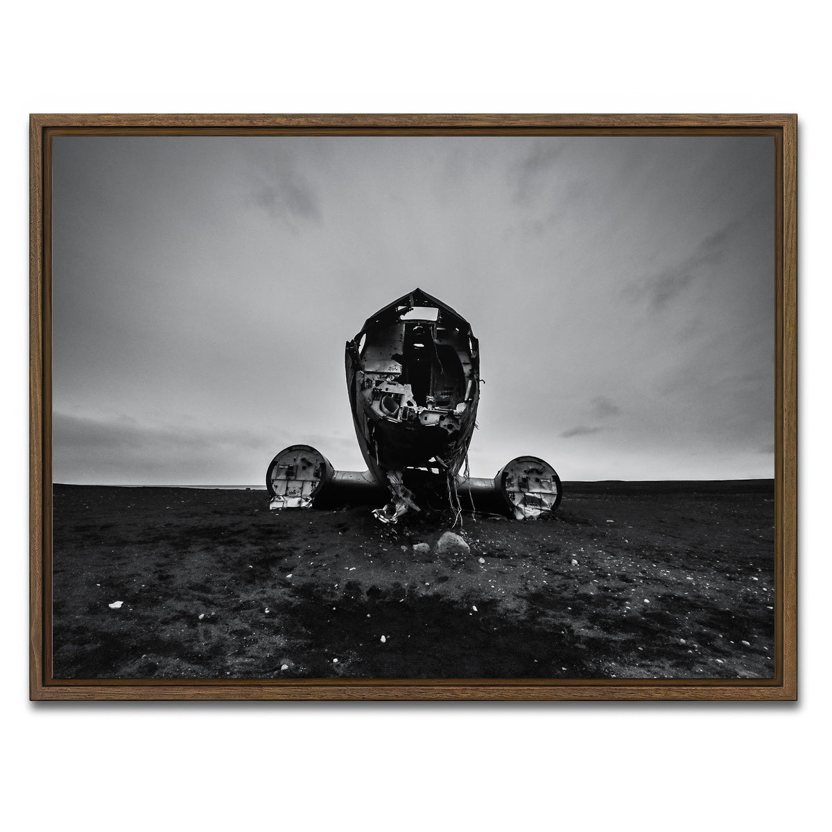 AUTO-MOCKUP WHITE | Wreckage | 1 Piece | Walnut Framed Canvas | group=4x3