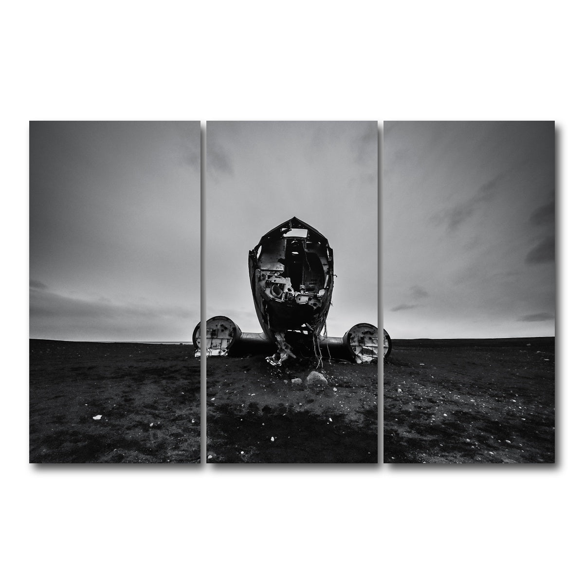 AUTO-MOCKUP WHITE | Wreckage | 3 Piece | Gallery Wrap Canvas | group=12x24