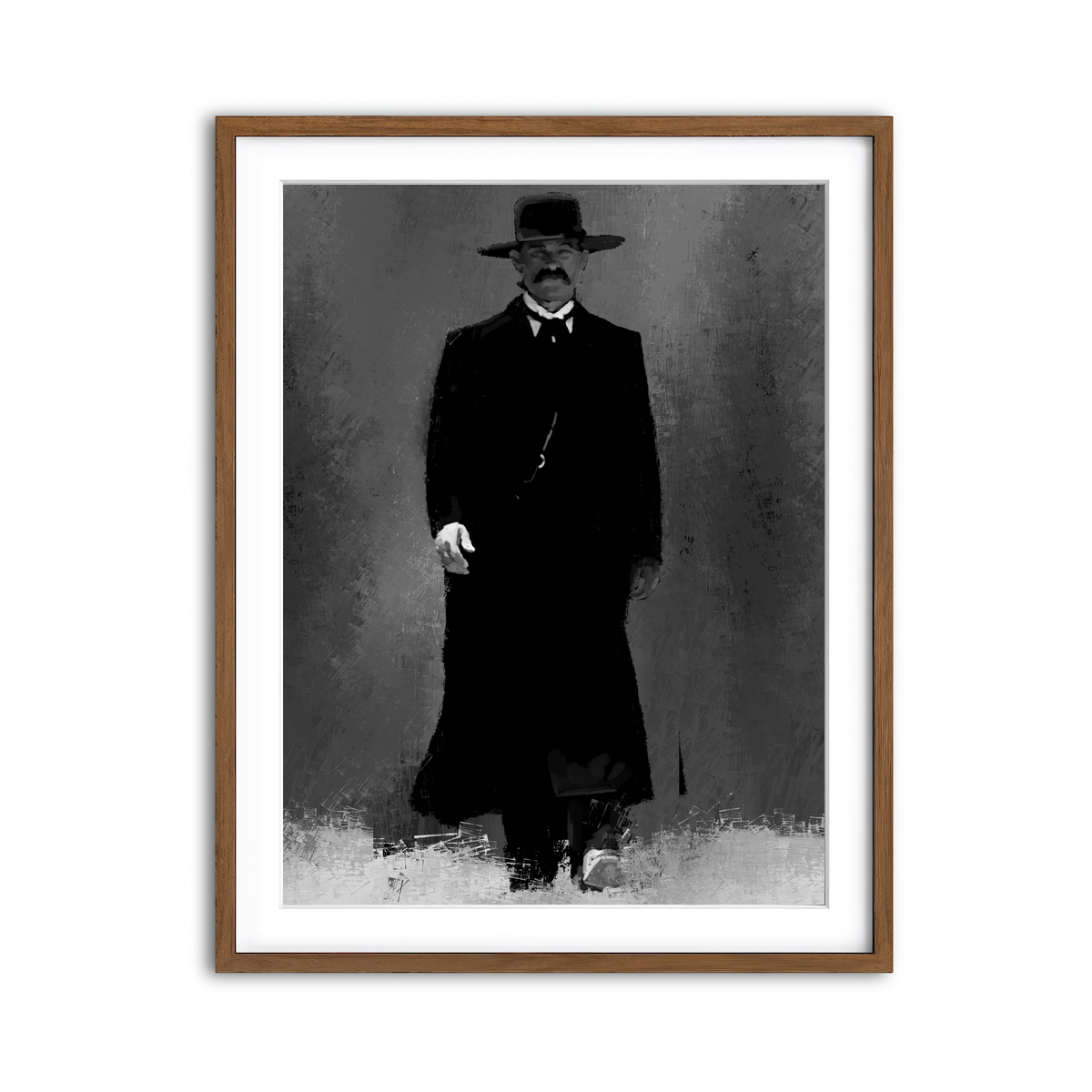 Framed Print 3x4 Walnut