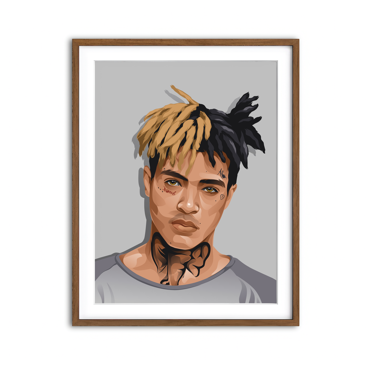 Framed Print 3x4 Walnut