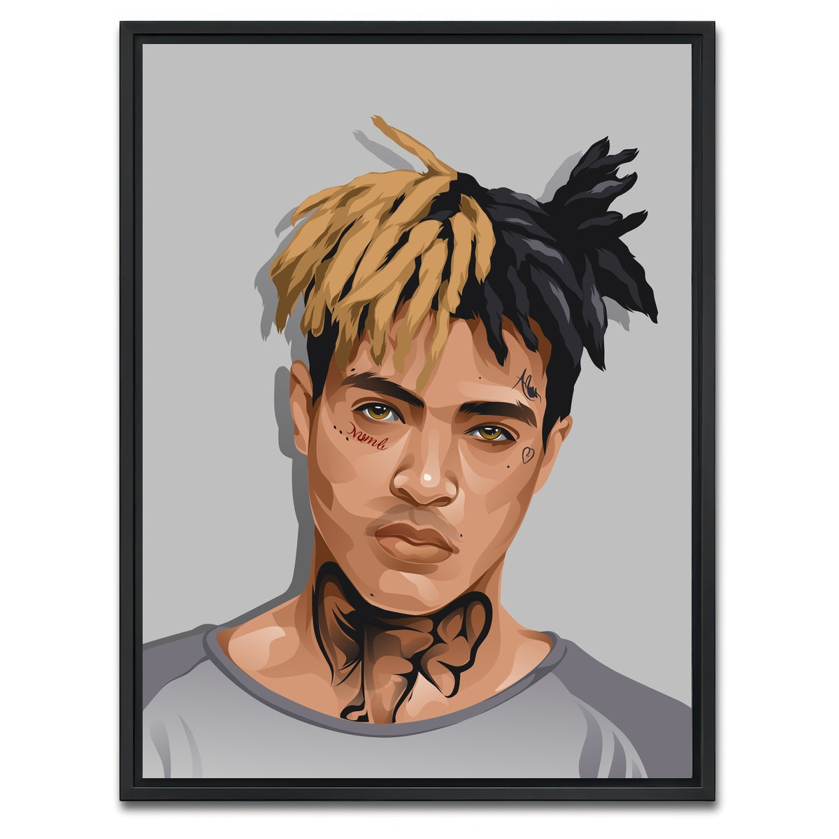 AUTO-MOCKUP WHITE | XXXTentacion Elephant | 1 Piece | Black Framed Canvas | group=3x4