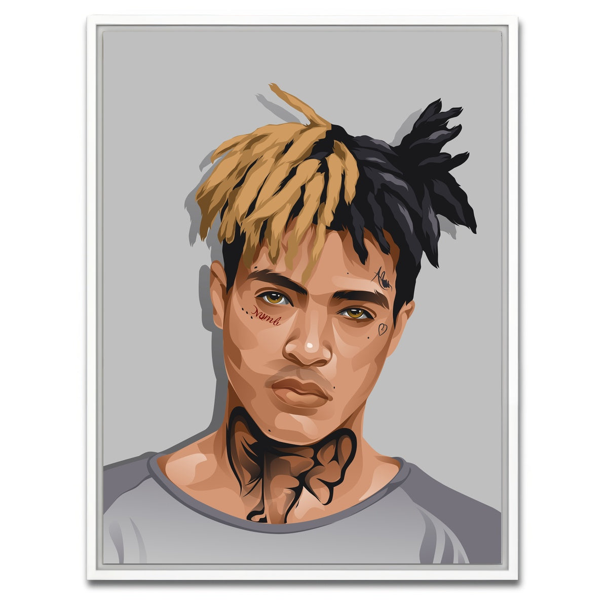 AUTO-MOCKUP WHITE | XXXTentacion Elephant | 1 Piece | White Framed Canvas | group=3x4