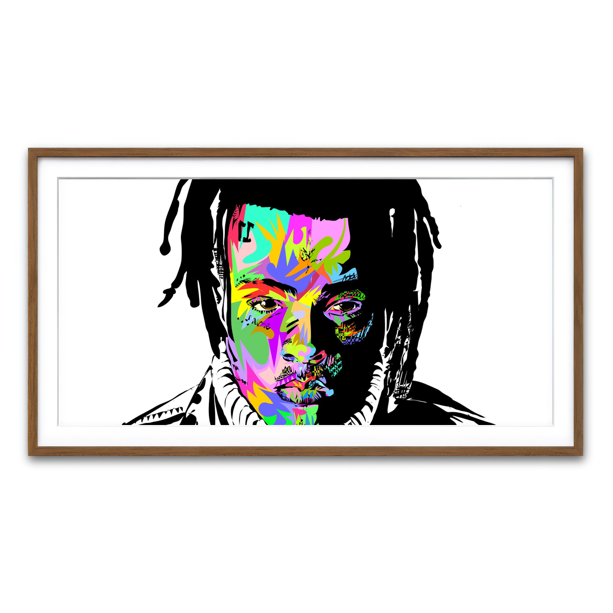 Framed Print 2x1 Walnut