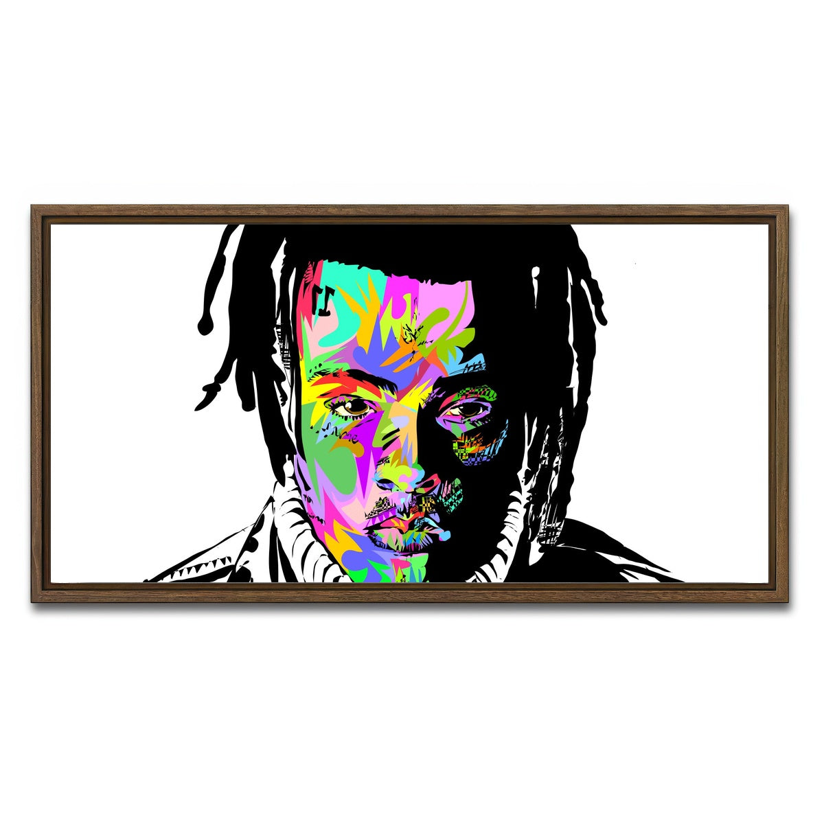 AUTO-MOCKUP WHITE | XXX TEN | 1 Piece | Walnut Framed Canvas | group=2x1