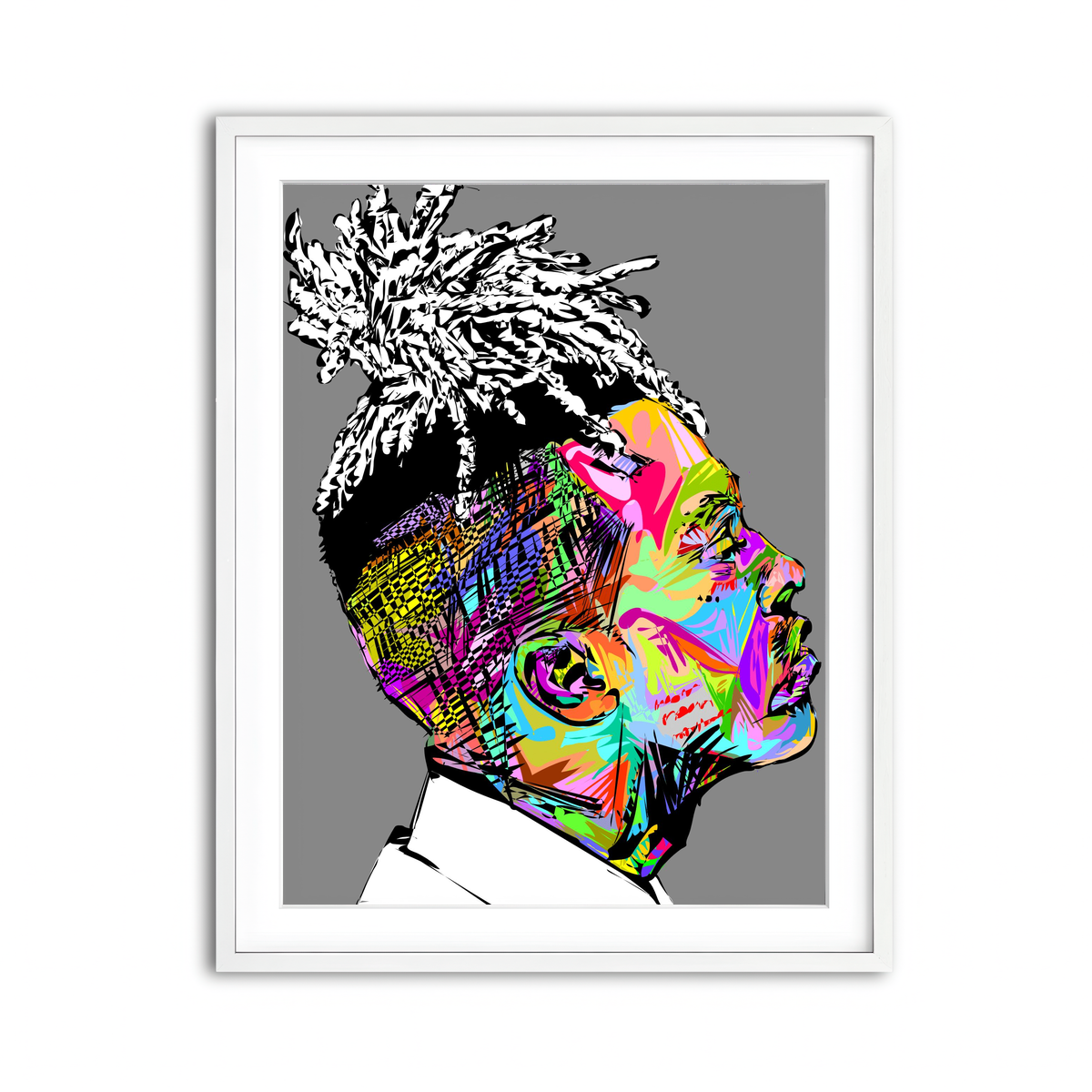 Framed Print 3x4 White