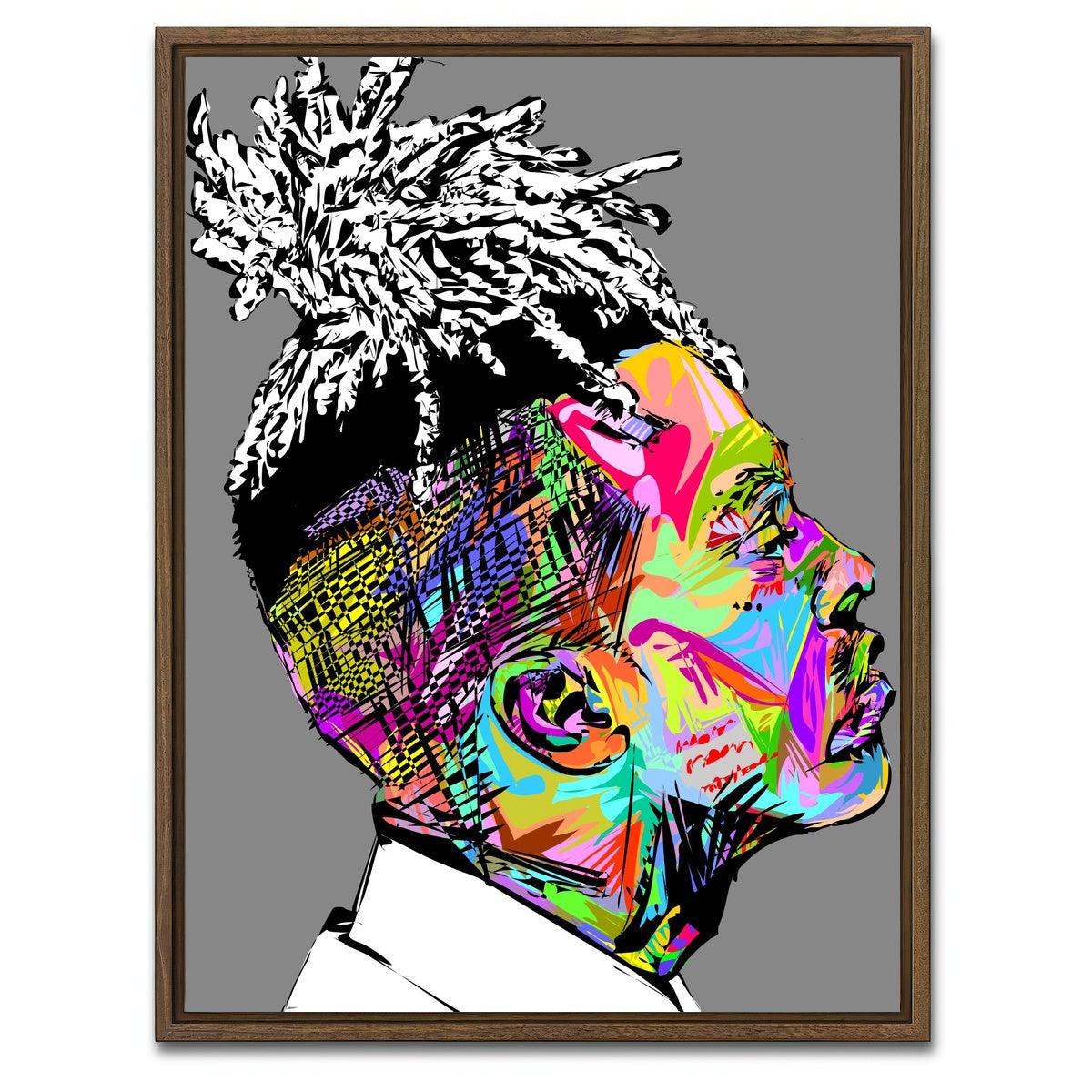 AUTO-MOCKUP WHITE | XXX | 1 Piece | Walnut Framed Canvas | group=3x4