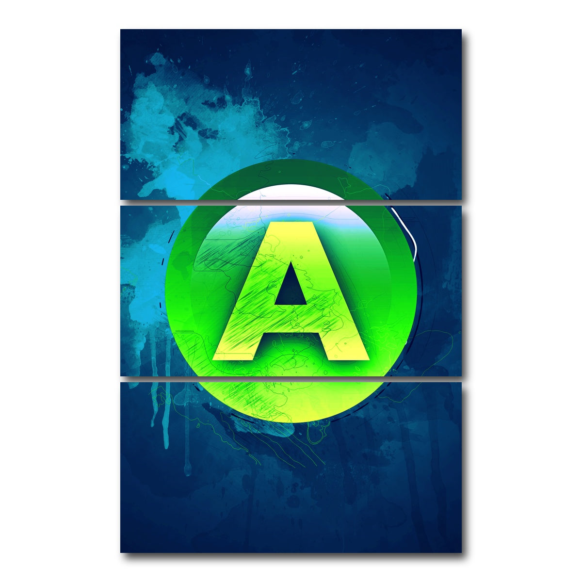 AUTO-MOCKUP WHITE | Xbox A | 3 Piece | Gallery Wrap Canvas | group=12x24_stacked