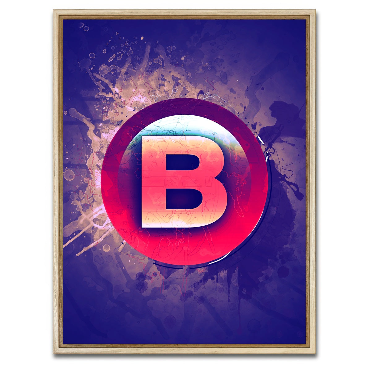 AUTO-MOCKUP WHITE | Xbox B | 1 Piece | Natural Framed Canvas | group=3x4