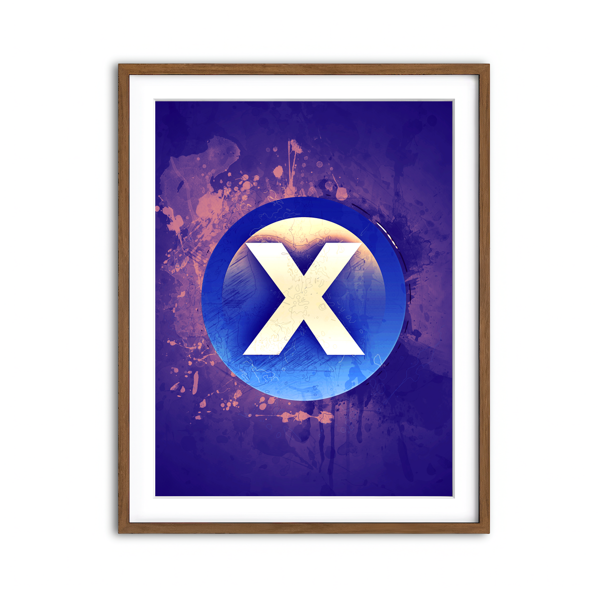 Framed Print 3x4 Walnut