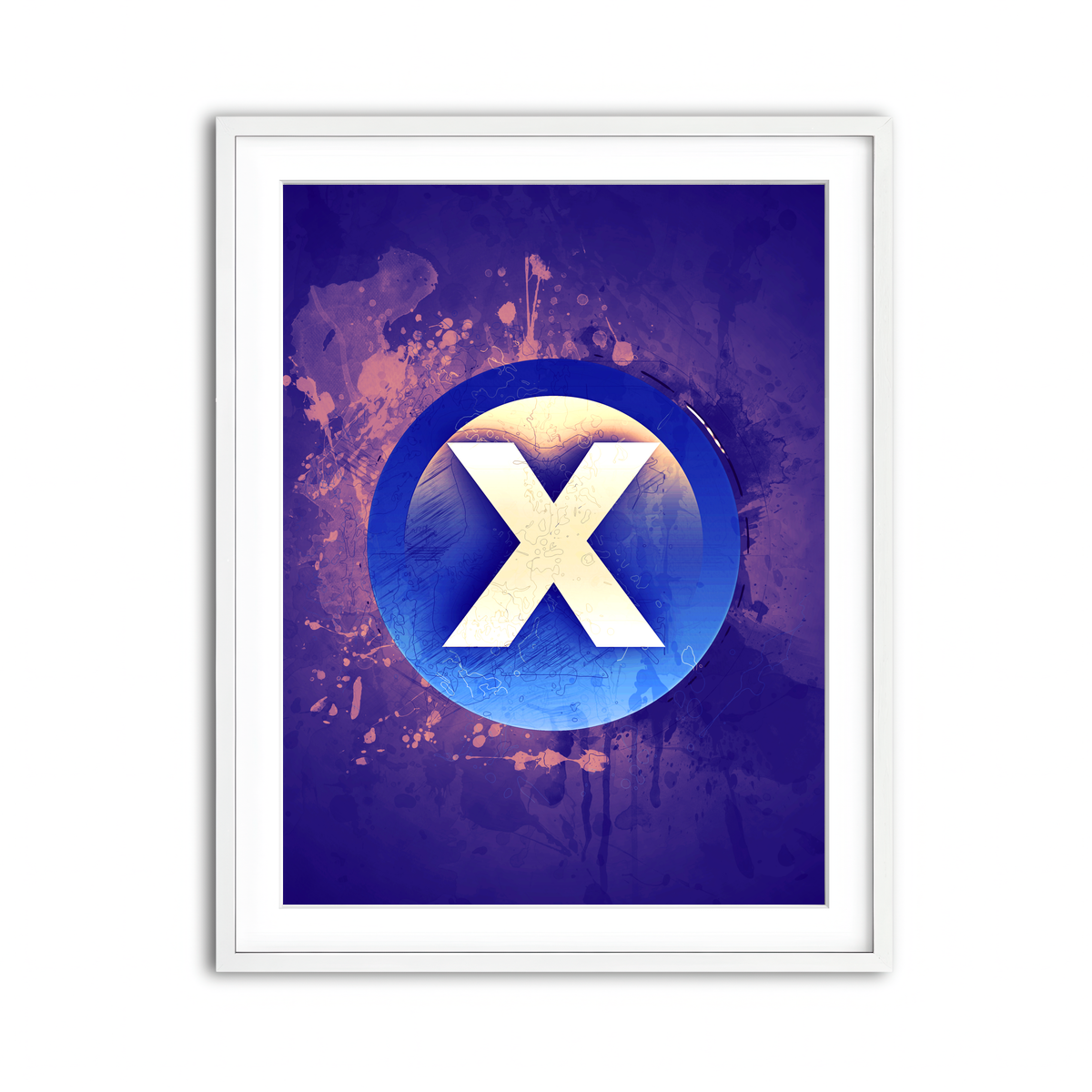 Framed Print 3x4 White