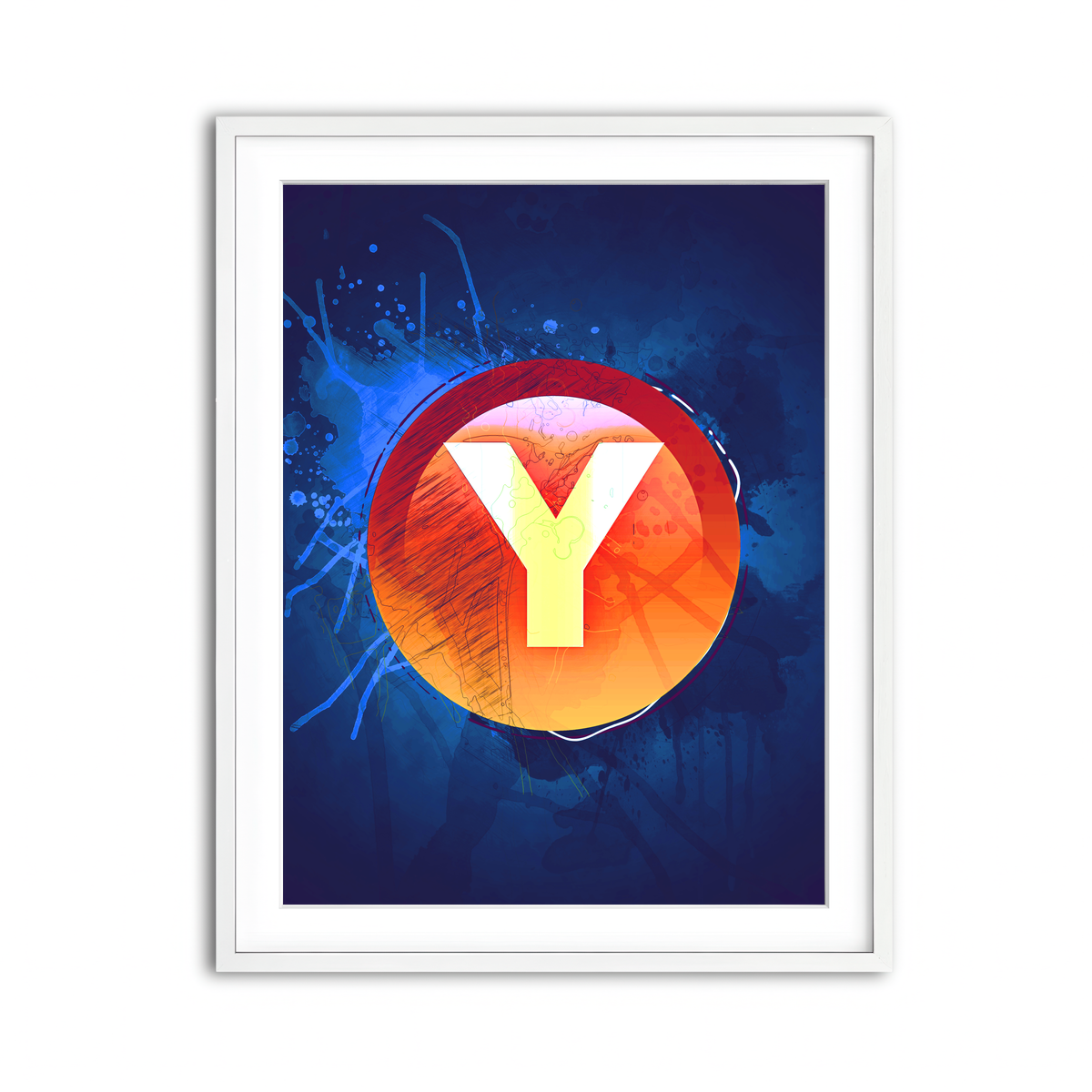 Framed Print 3x4 White