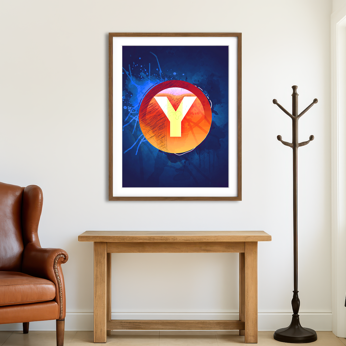 AUTO-MOCKUP ROOM | Xbox Y Wall Art