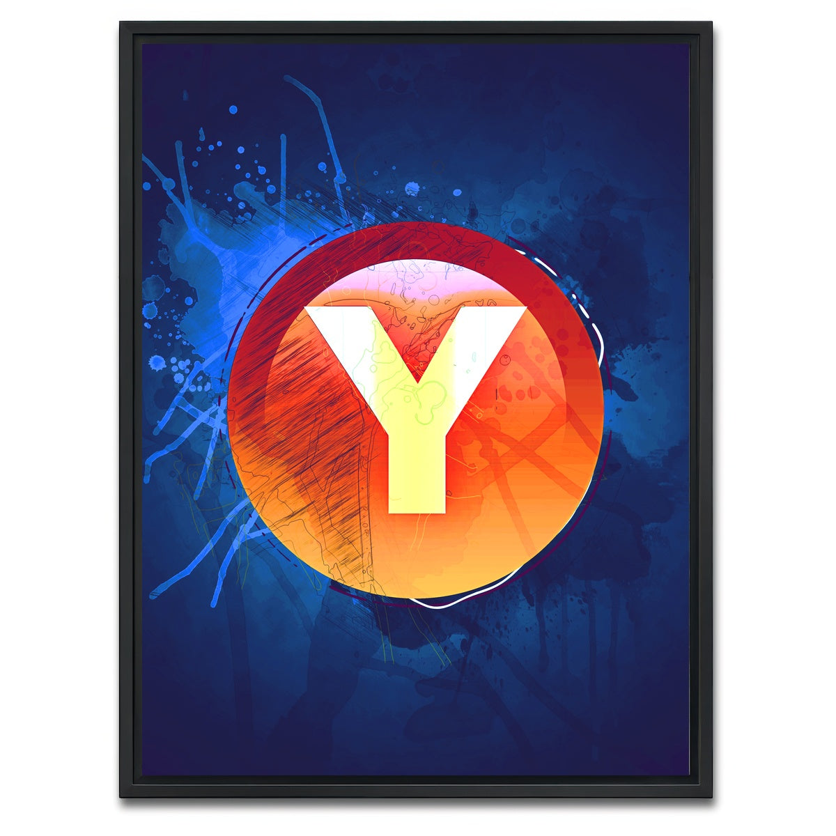 AUTO-MOCKUP WHITE | Xbox Y | 1 Piece | Black Framed Canvas | group=3x4