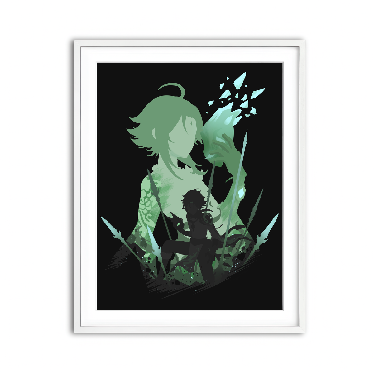 Framed Print 3x4 White