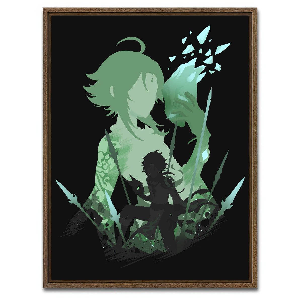 AUTO-MOCKUP WHITE | Xiao | 1 Piece | Walnut Framed Canvas | group=3x4