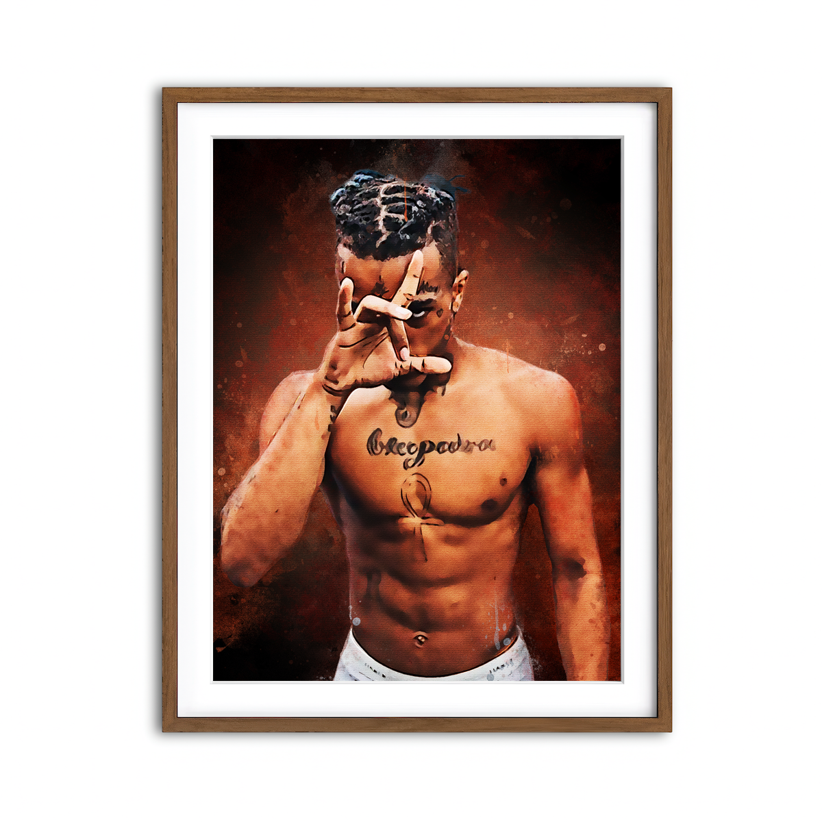 Framed Print 3x4 Walnut