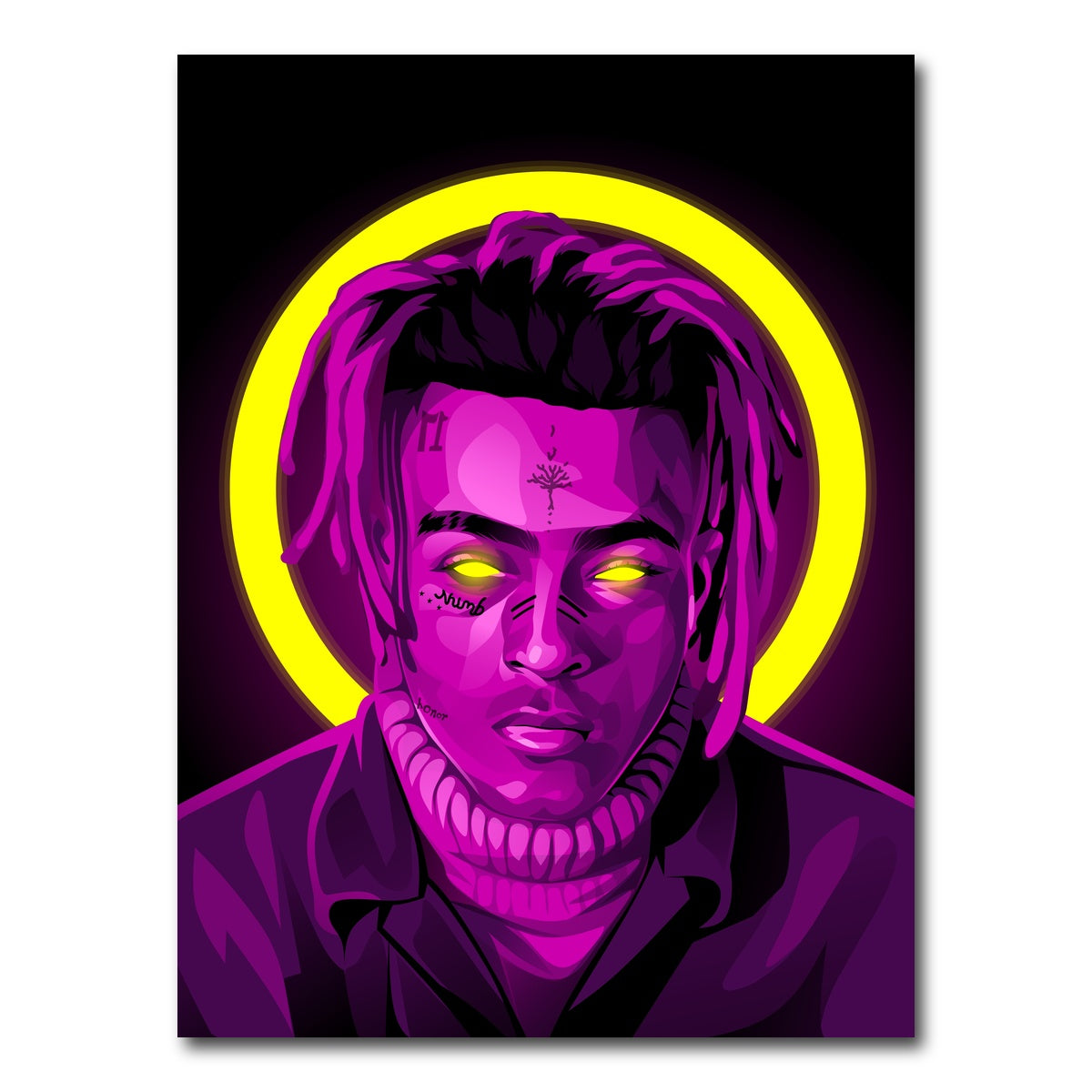 AUTO-MOCKUP WHITE | Xxxtentacion | 1 Piece | Gallery Wrap Canvas | group=3x4