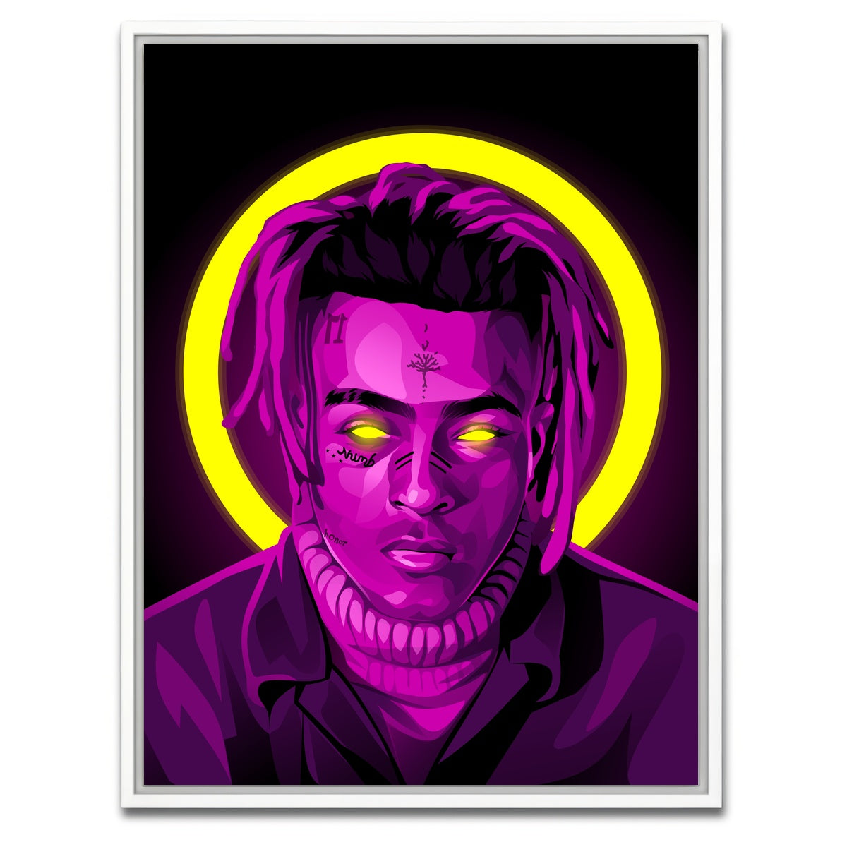 AUTO-MOCKUP WHITE | Xxxtentacion | 1 Piece | White Framed Canvas | group=3x4
