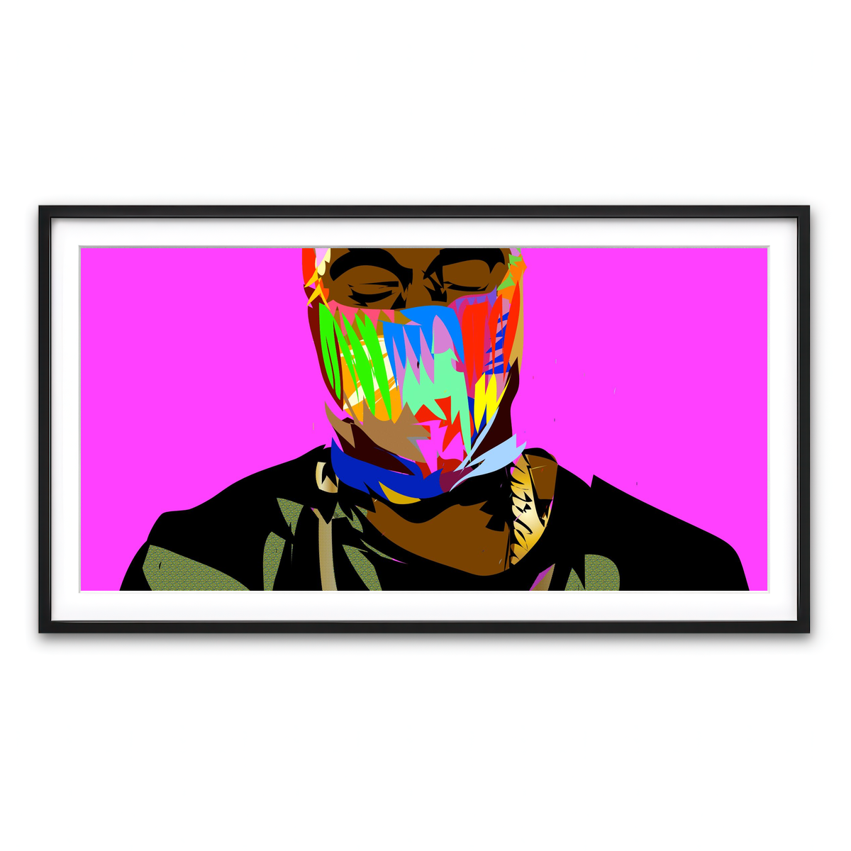 Framed Print 2x1 Black