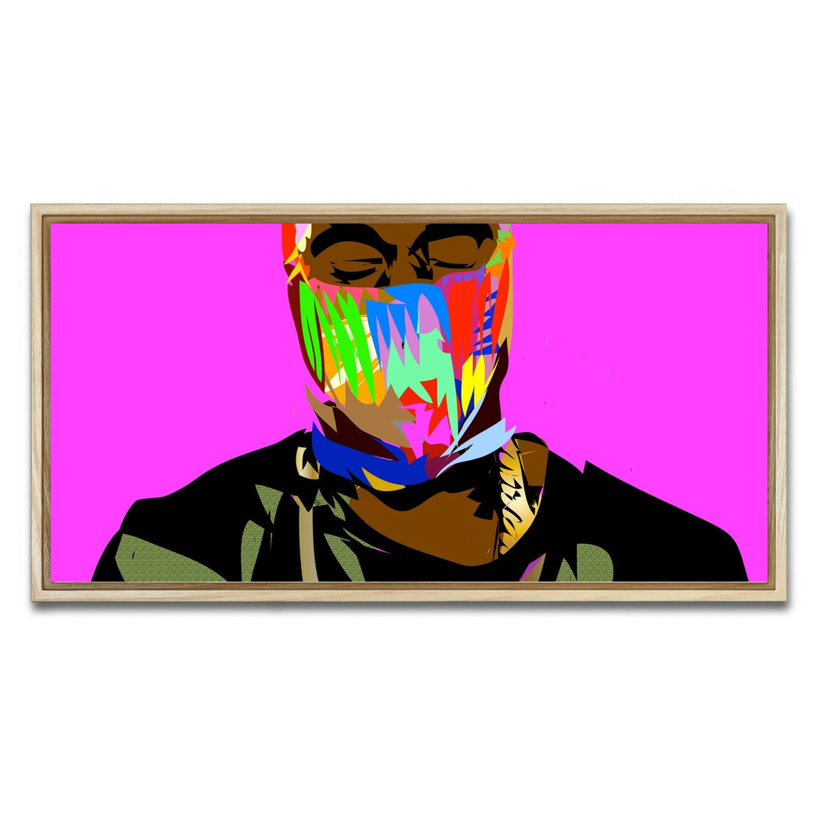 AUTO-MOCKUP WHITE | YAY MASK | 1 Piece | Natural Framed Canvas | group=2x1