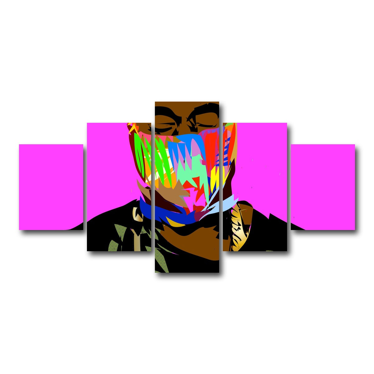 AUTO-MOCKUP WHITE | YAY MASK | 5 Piece | Gallery Wrap Canvas | group=5_short