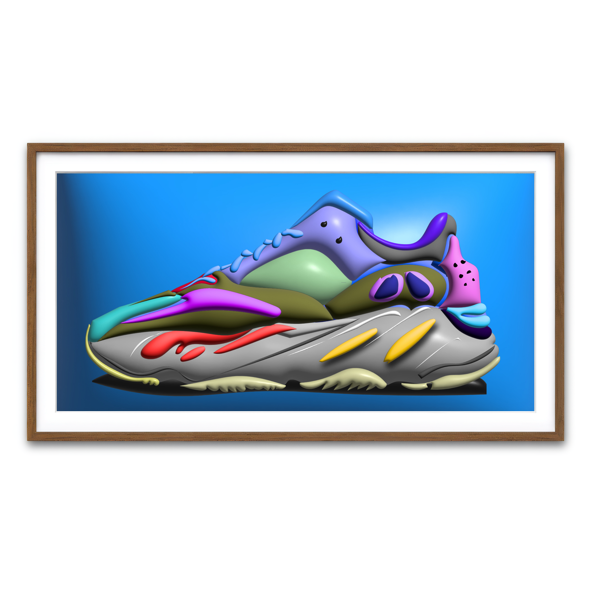 Framed Print 2x1 Walnut