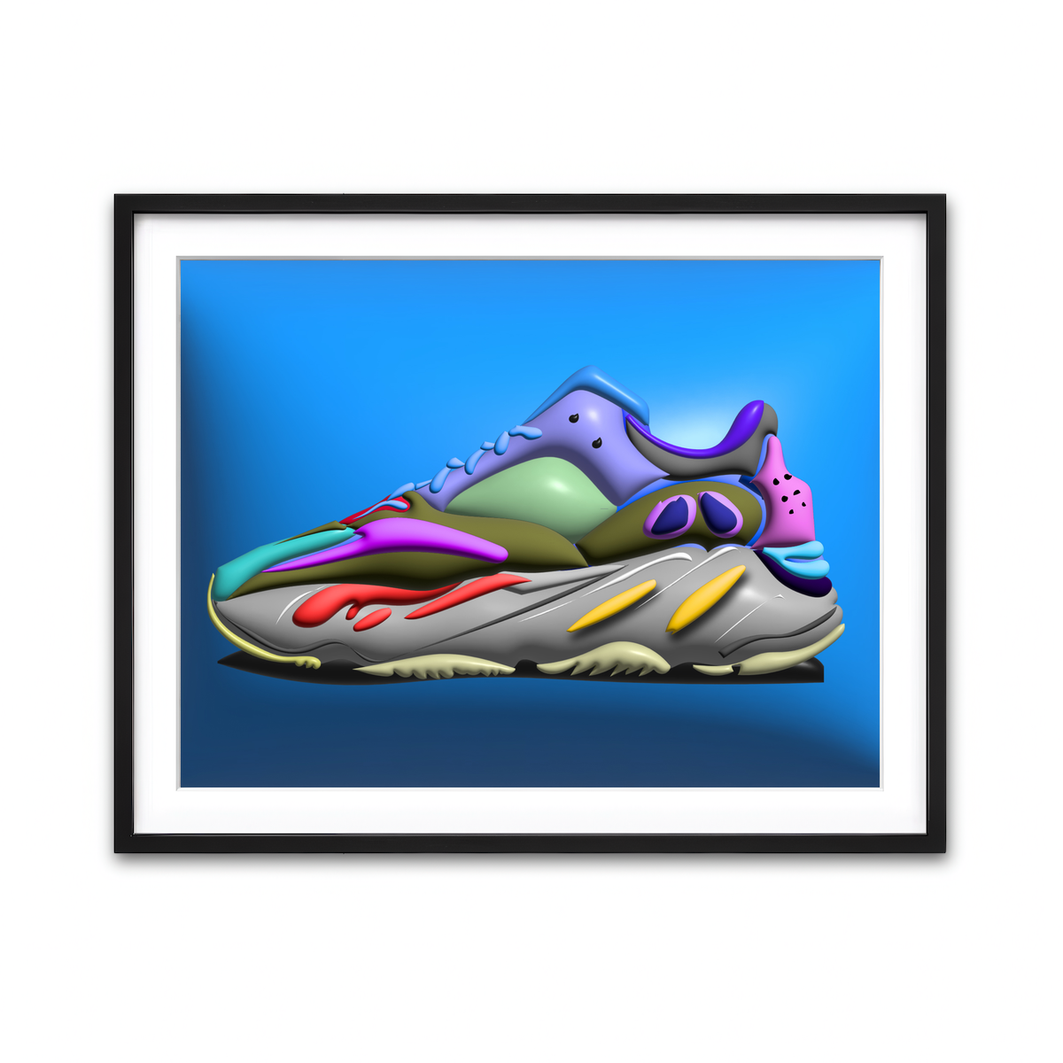 Framed Print 4x3 Black