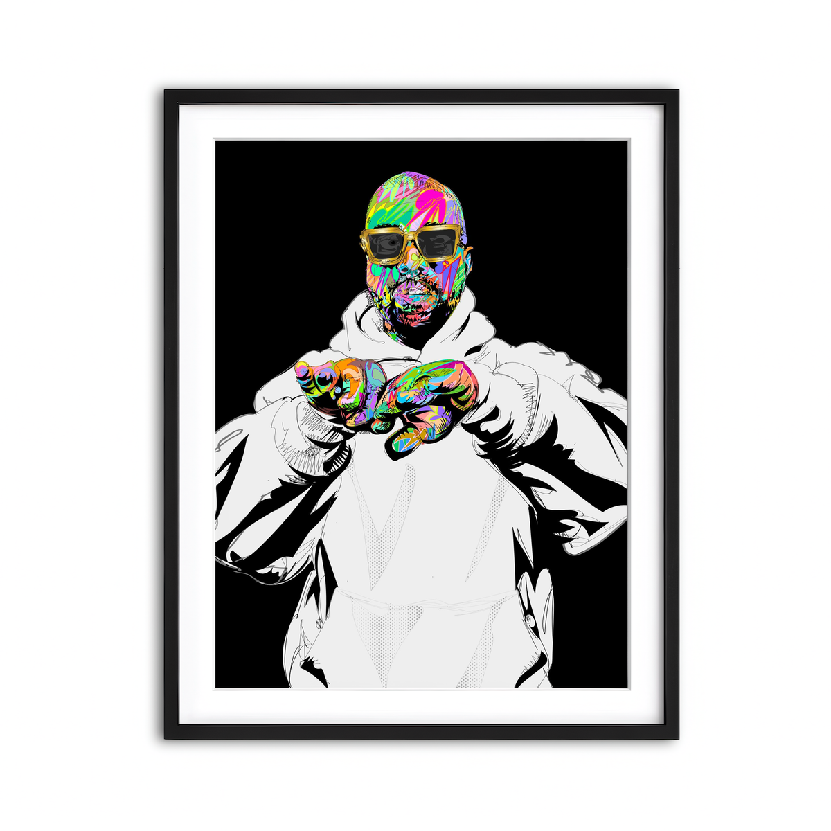 Framed Print 3x4 Black