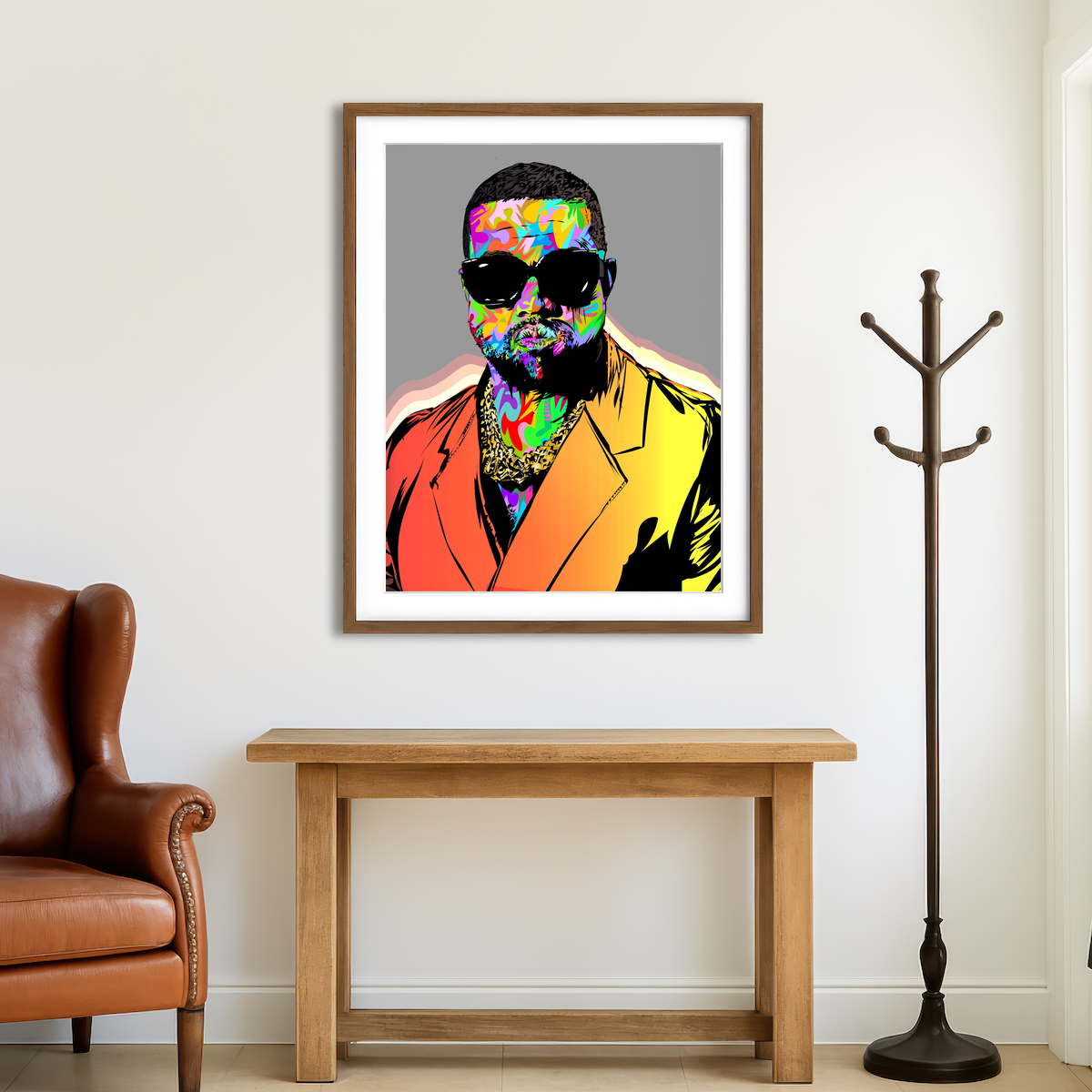 AUTO-MOCKUP ROOM | Ye Portrait Wall Art