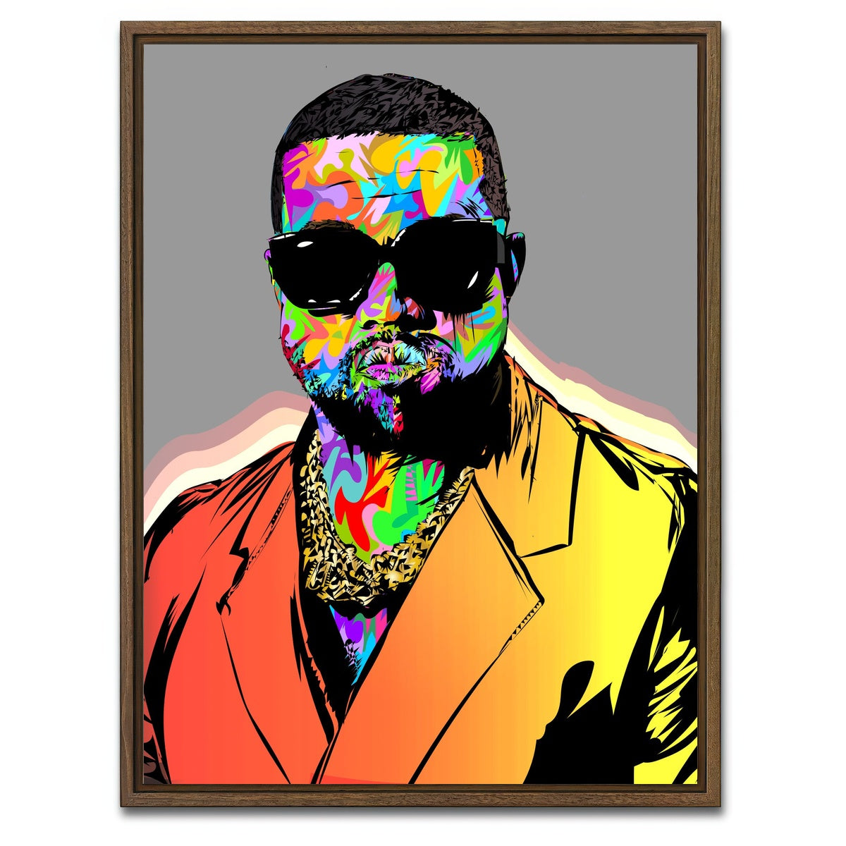 AUTO-MOCKUP WHITE | YE PORTRAIT | 1 Piece | Walnut Framed Canvas | group=3x4