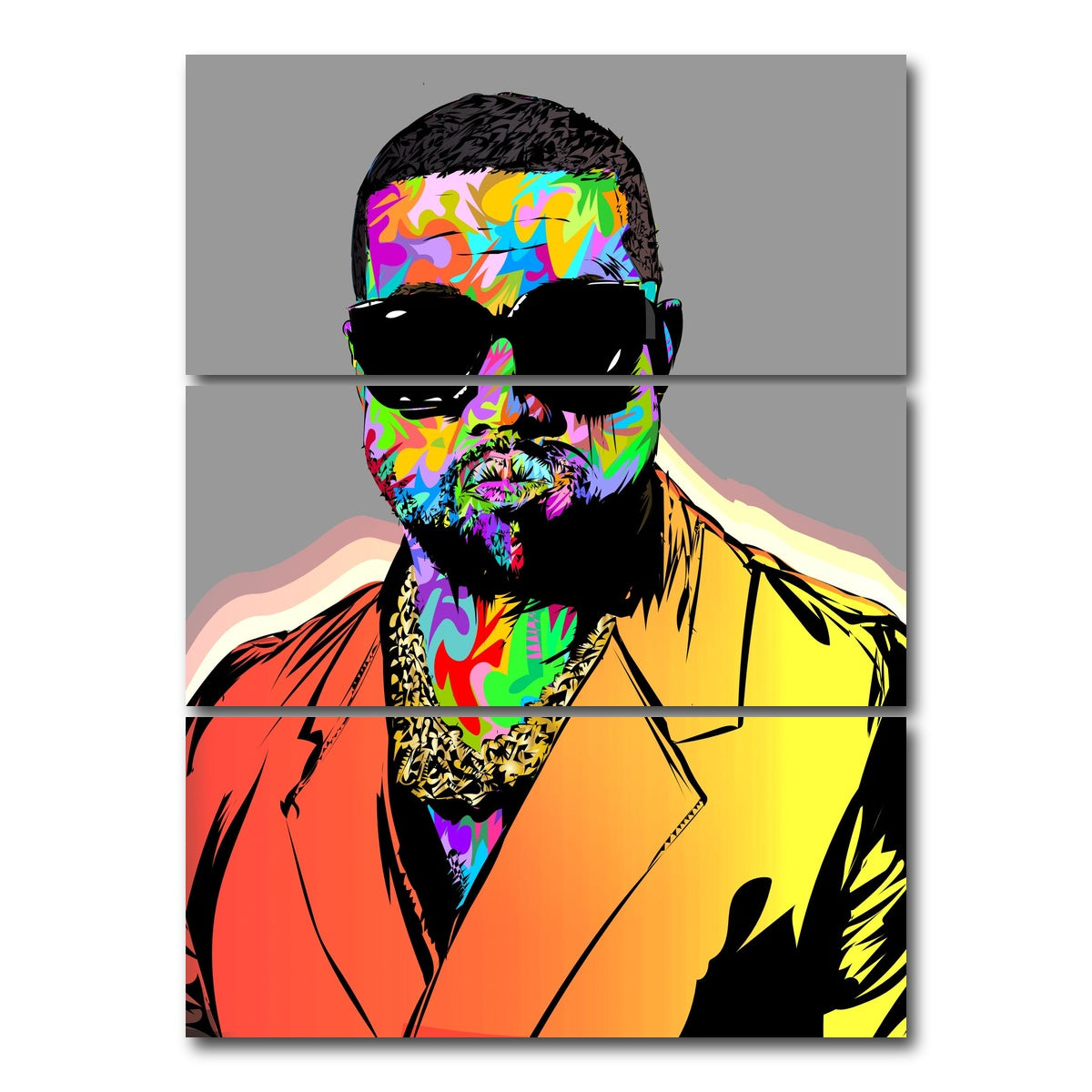 AUTO-MOCKUP WHITE | YE PORTRAIT | 3 Piece | Gallery Wrap Canvas | group=8x18_stacked