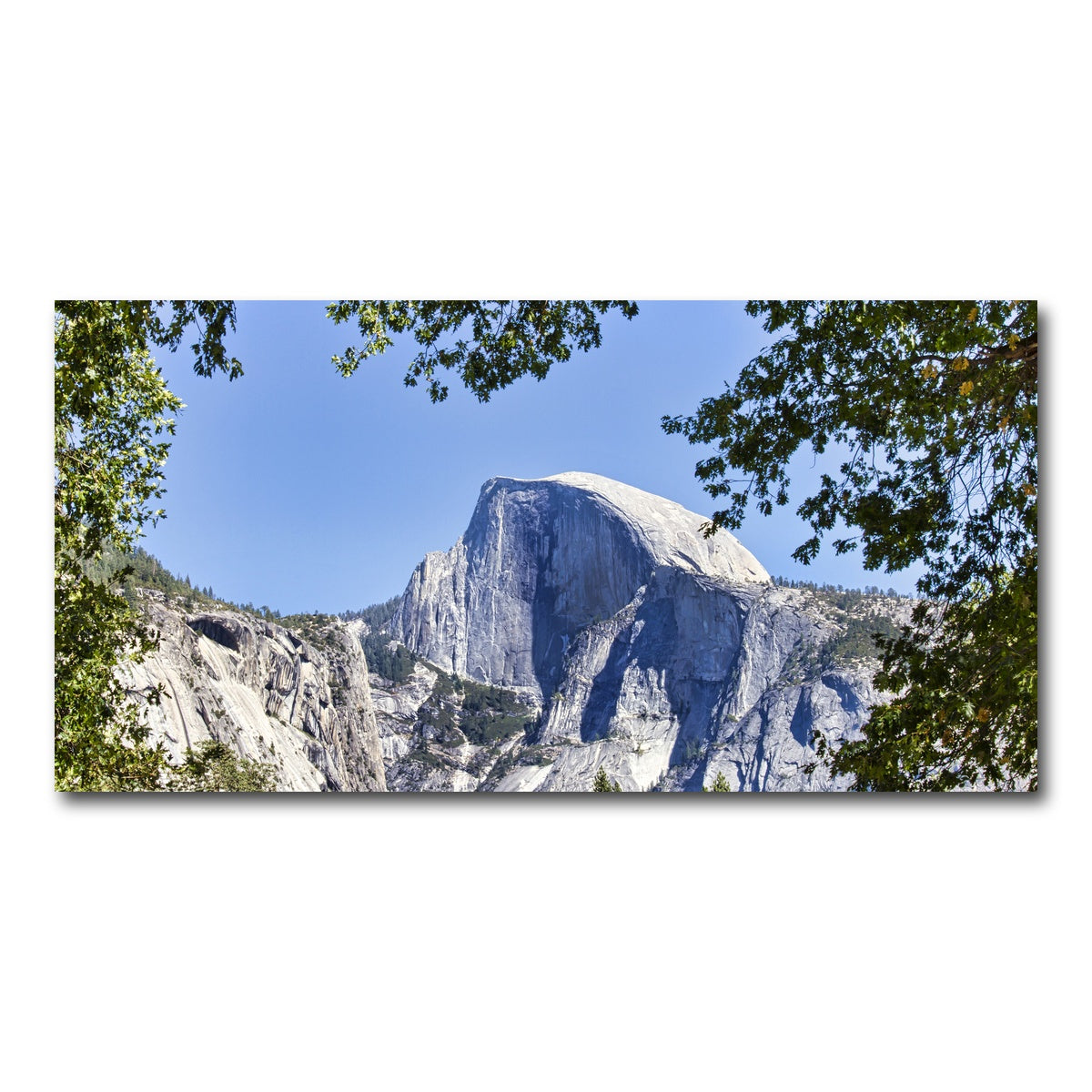 AUTO-MOCKUP WHITE | YOSEMITE VALLEY Half Dome | 1 Piece | Gallery Wrap Canvas | group=2x1