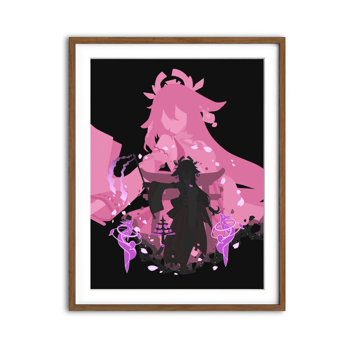 Framed Print 3x4 Walnut