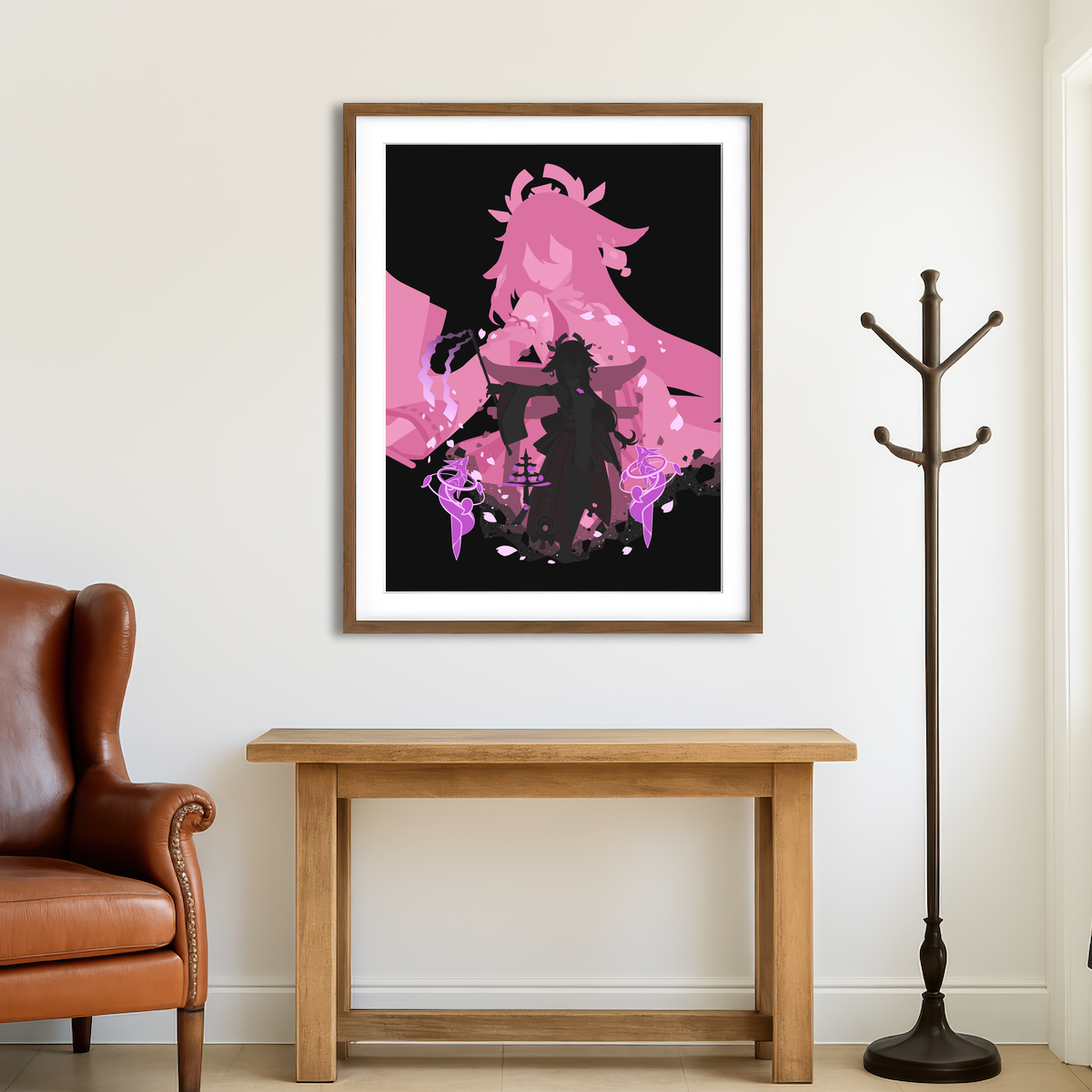 AUTO-MOCKUP ROOM | Yae Miko Wall Art