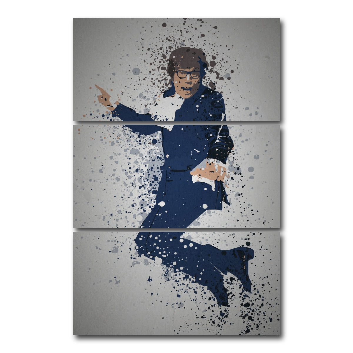 AUTO-MOCKUP WHITE | Yeah Baby | 3 Piece | Gallery Wrap Canvas | group=12x24_stacked