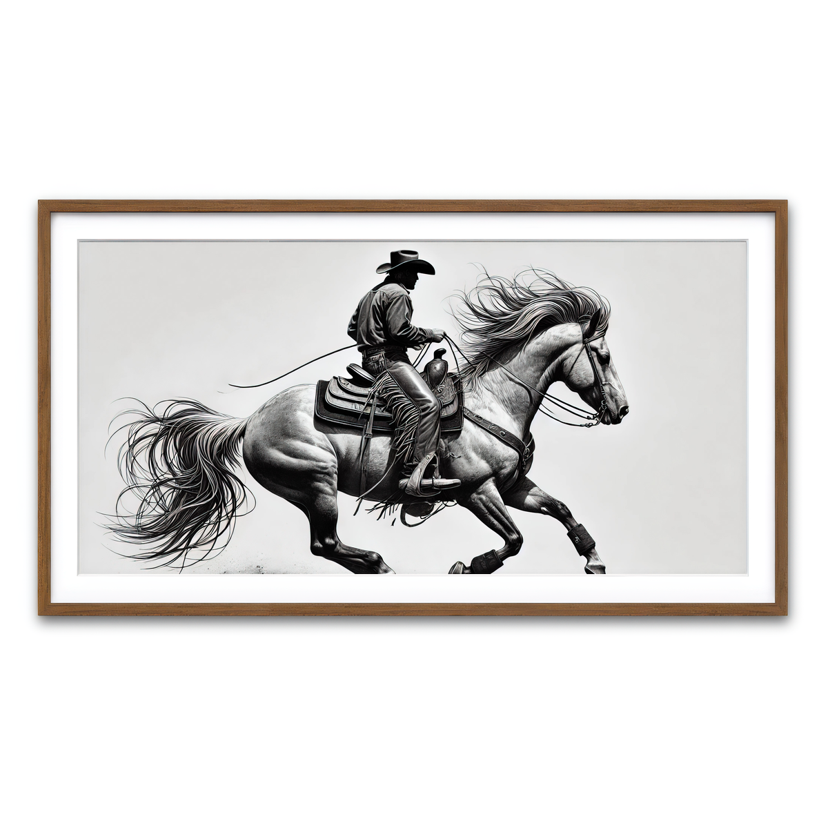 Framed Print 2x1 Walnut