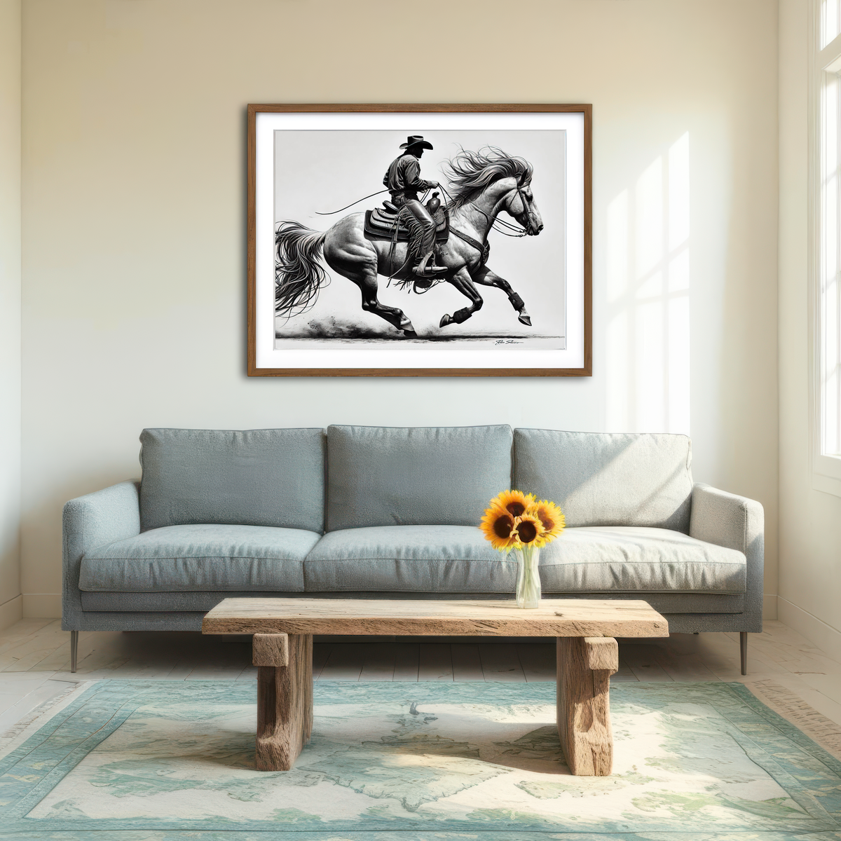 AUTO-MOCKUP ROOM | Yee Haw Wall Art