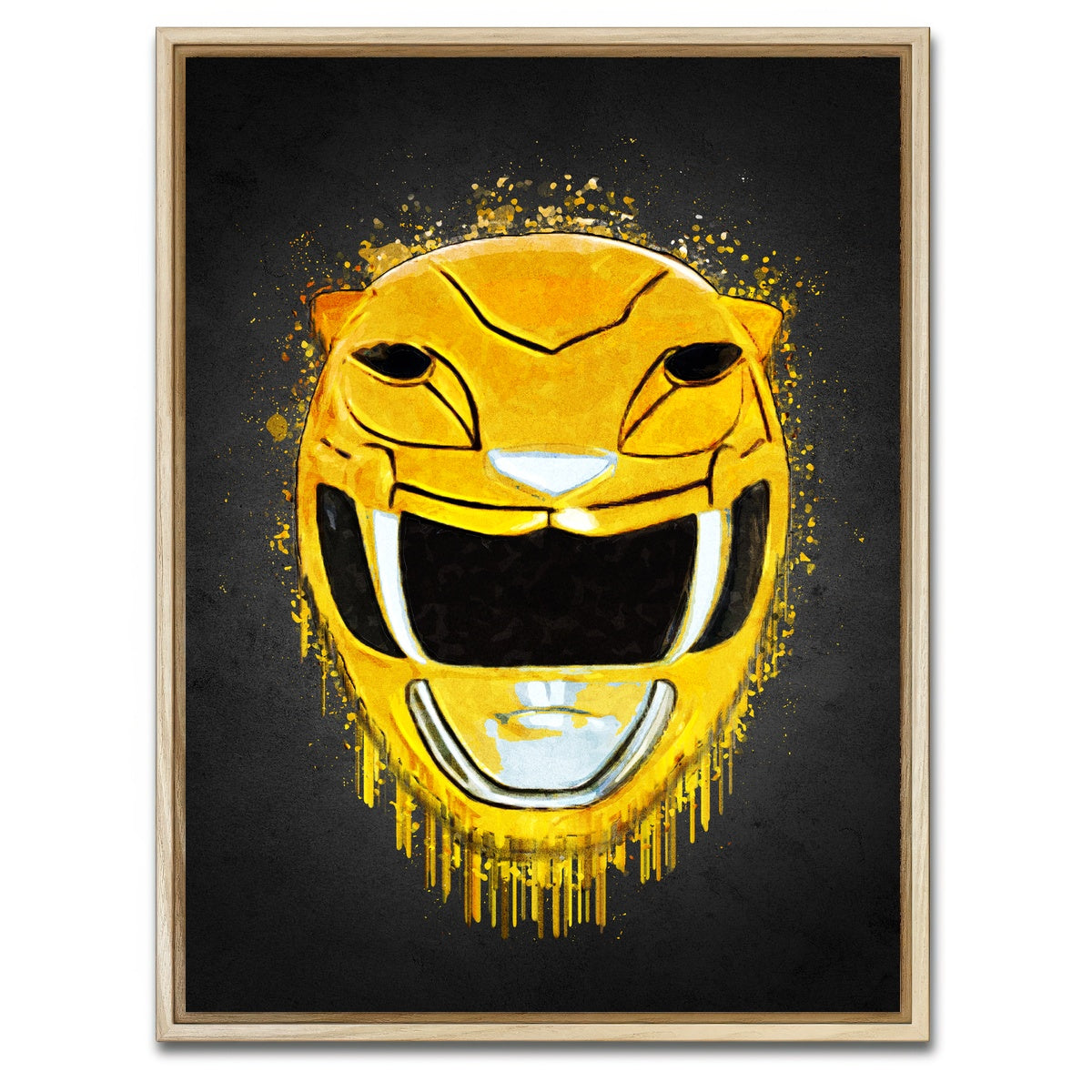 AUTO-MOCKUP WHITE | Yellow Ranger Portrait | 1 Piece | Natural Framed Canvas | group=3x4