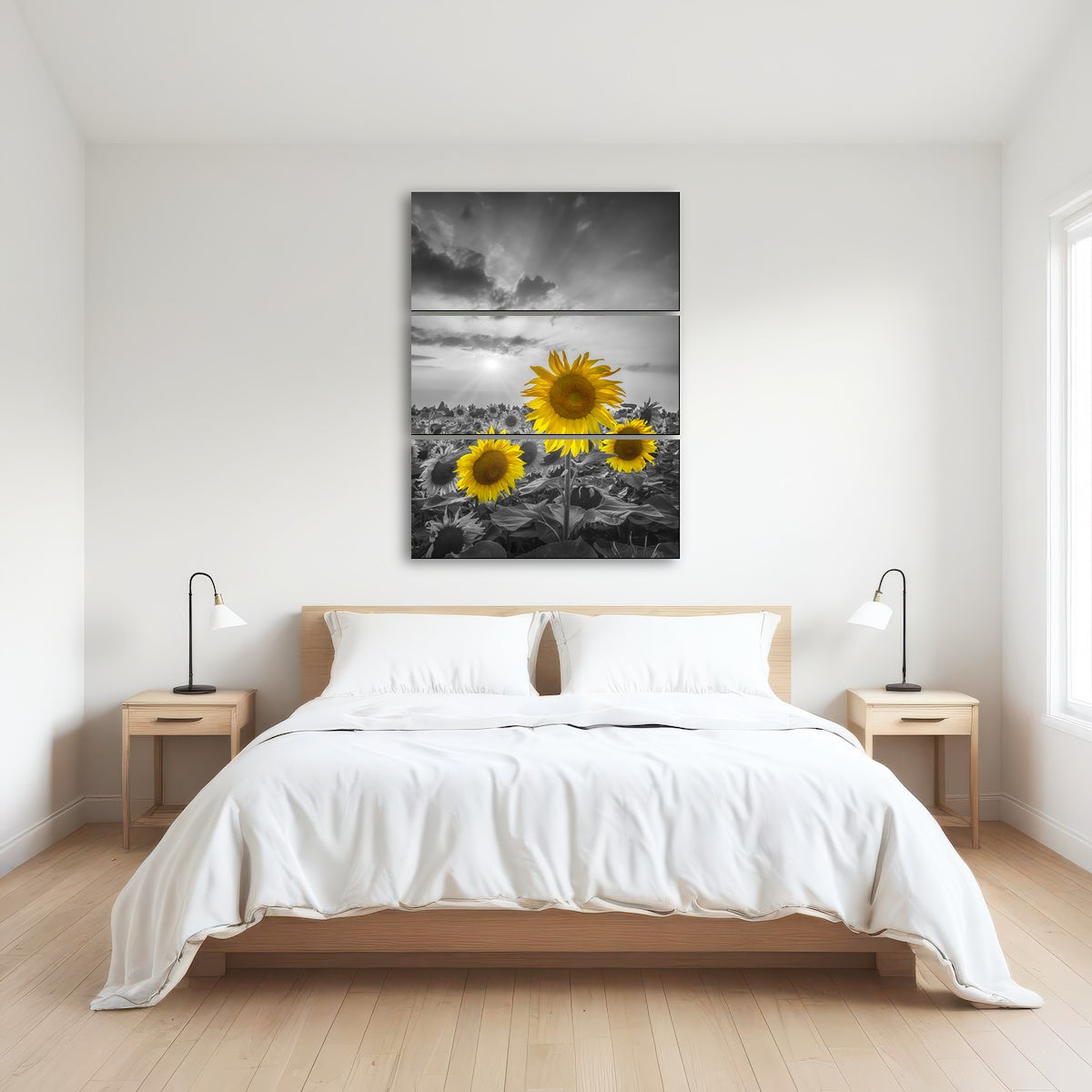 AUTO-MOCKUP ROOM | Yellow pop sunflowers