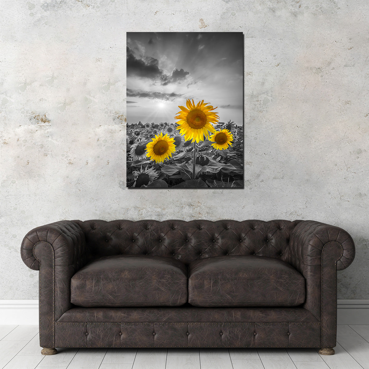Yellow Pop Sunflowers Wall Art