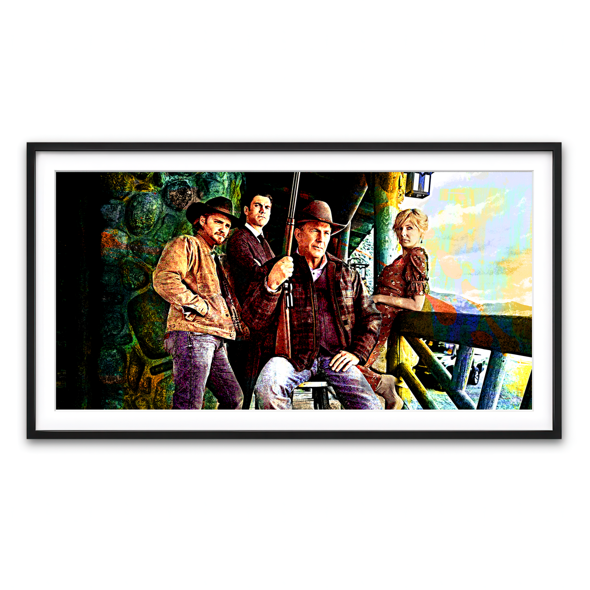 Framed Print 2x1 Black