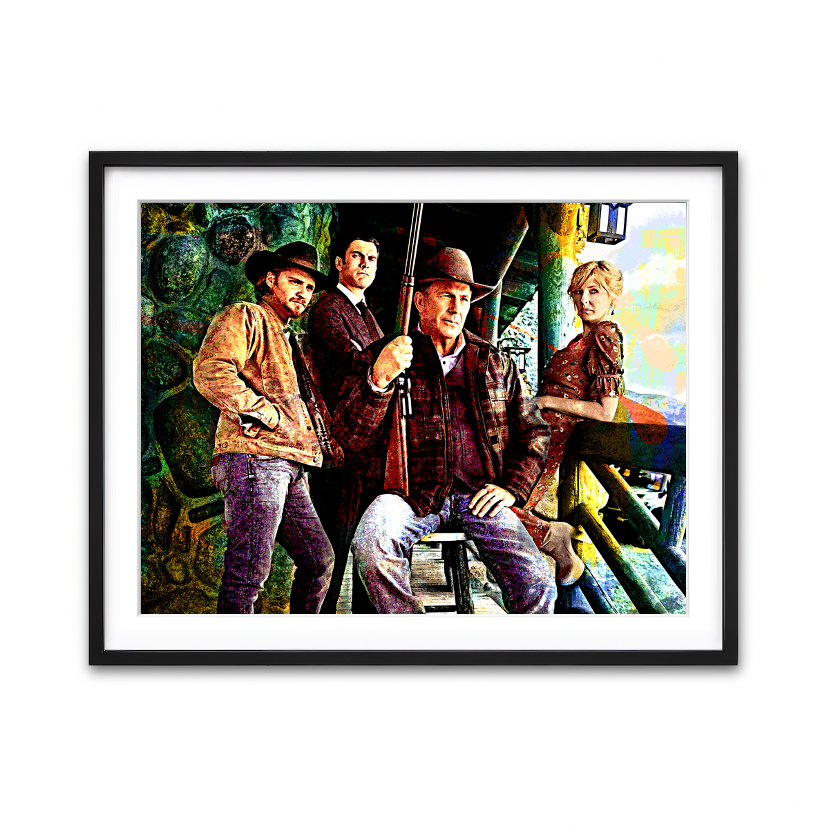 Framed Print 4x3 Black