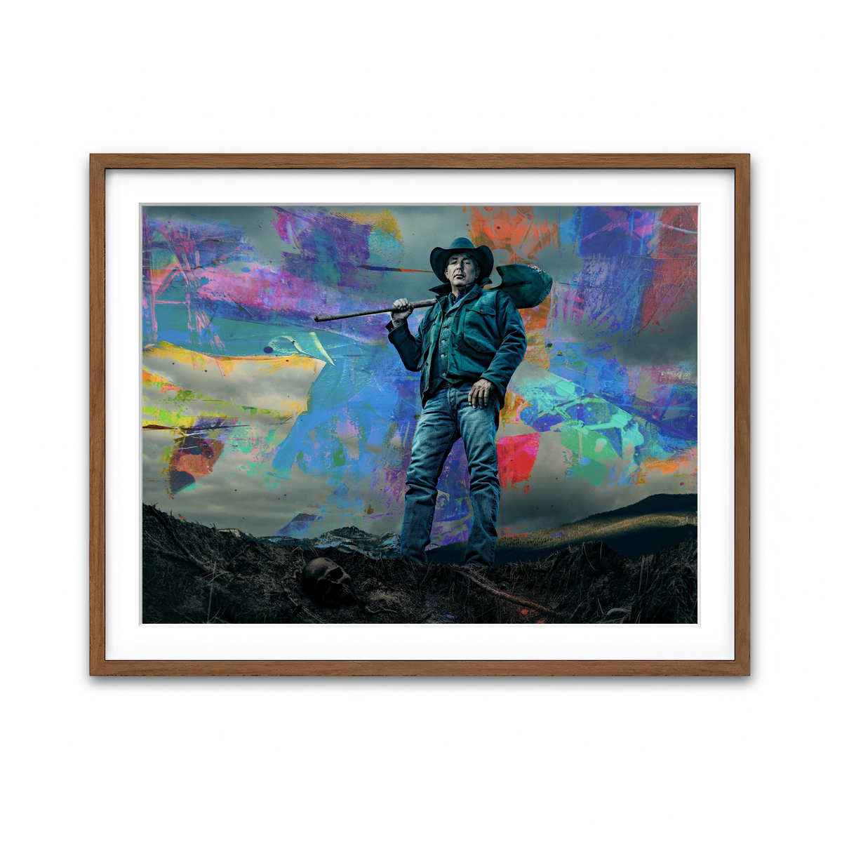 Framed Print 4x3 Walnut