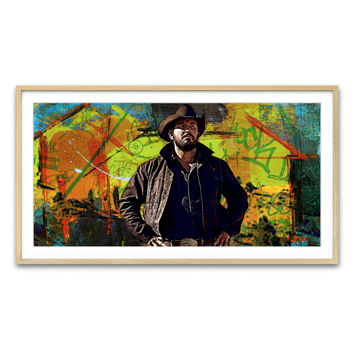 Framed Print 2x1 Natural